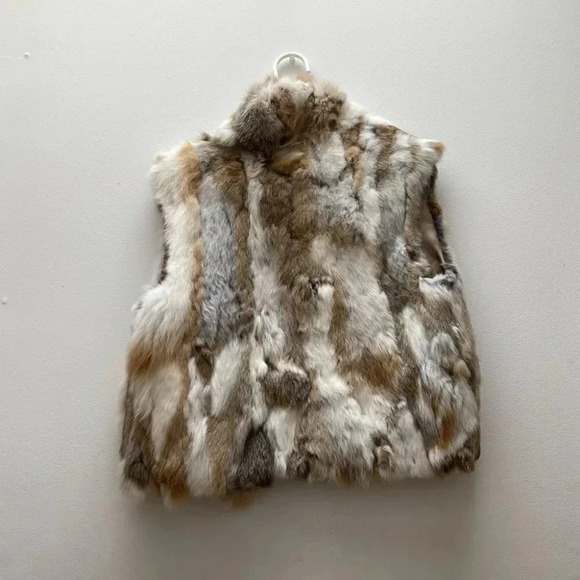 Adrienne Landau - Rabbit Fur Vest - Picture 4 of 8